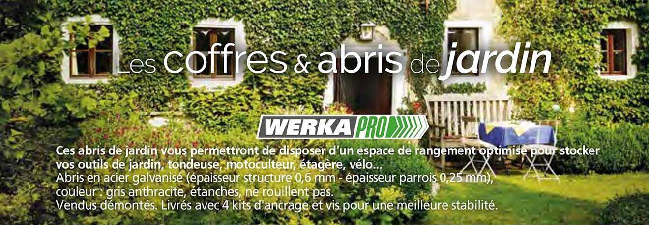 Les coffres & abris de jardin