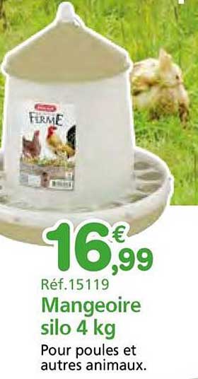 Mangeoire silo 4 kg