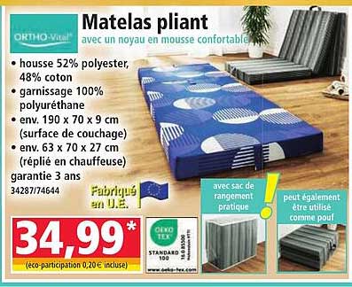 Matelas pliant