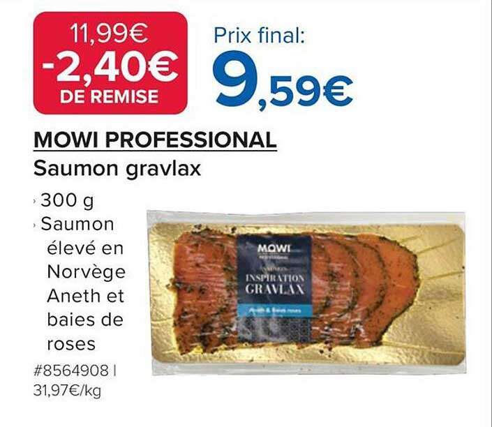 MOWI PROFESSIONAL Saumon gravlax
