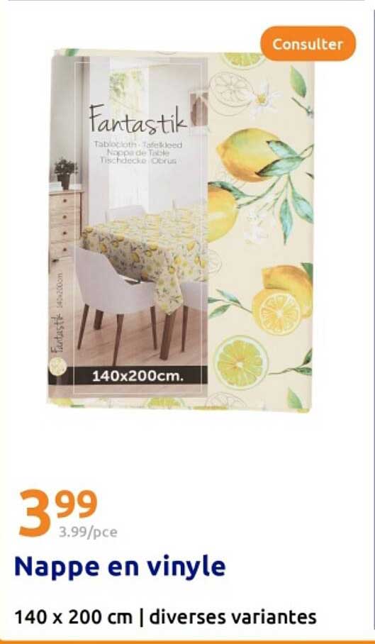 Nappe en vinyle