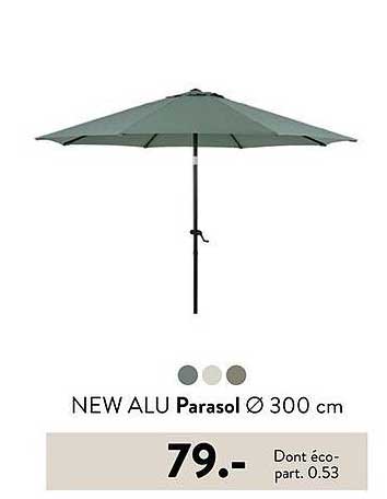 NEW ALU Parasol Ø 300 cm