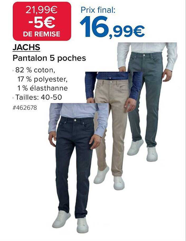 Pantalon 5 poches JACHS