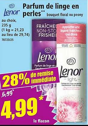 Parfum de linge en perles