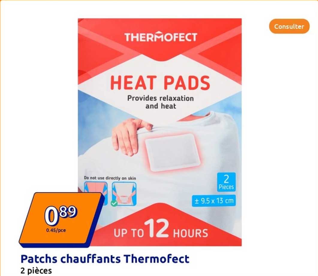 Patchs chauffants Thermofect 2 pièces