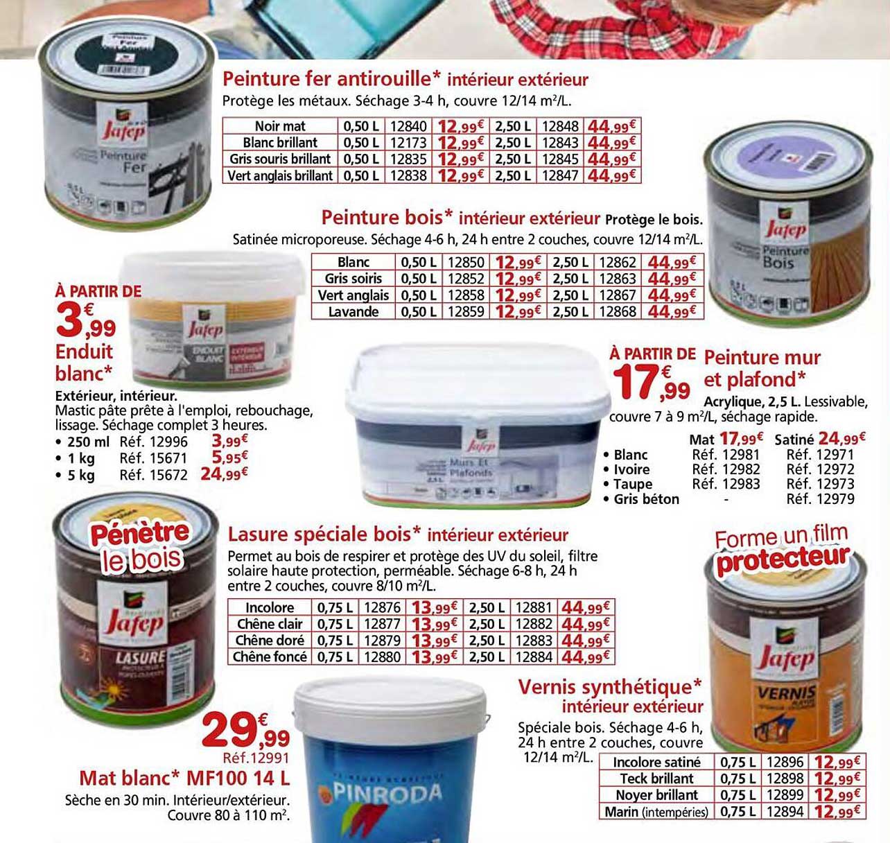 Peinture fer antirouille* intérieur extérieur