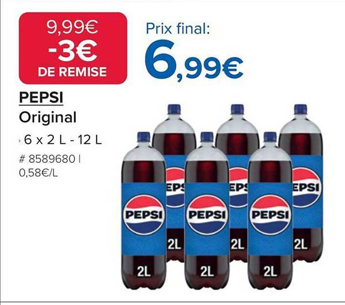 PEPSI Original 6 x 2 L - 12 L