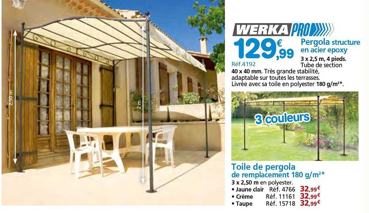 Pergola structure en acier epoxy