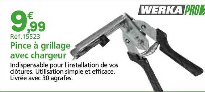 Pince à grillage avec chargeur