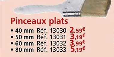 Pinceaux plats