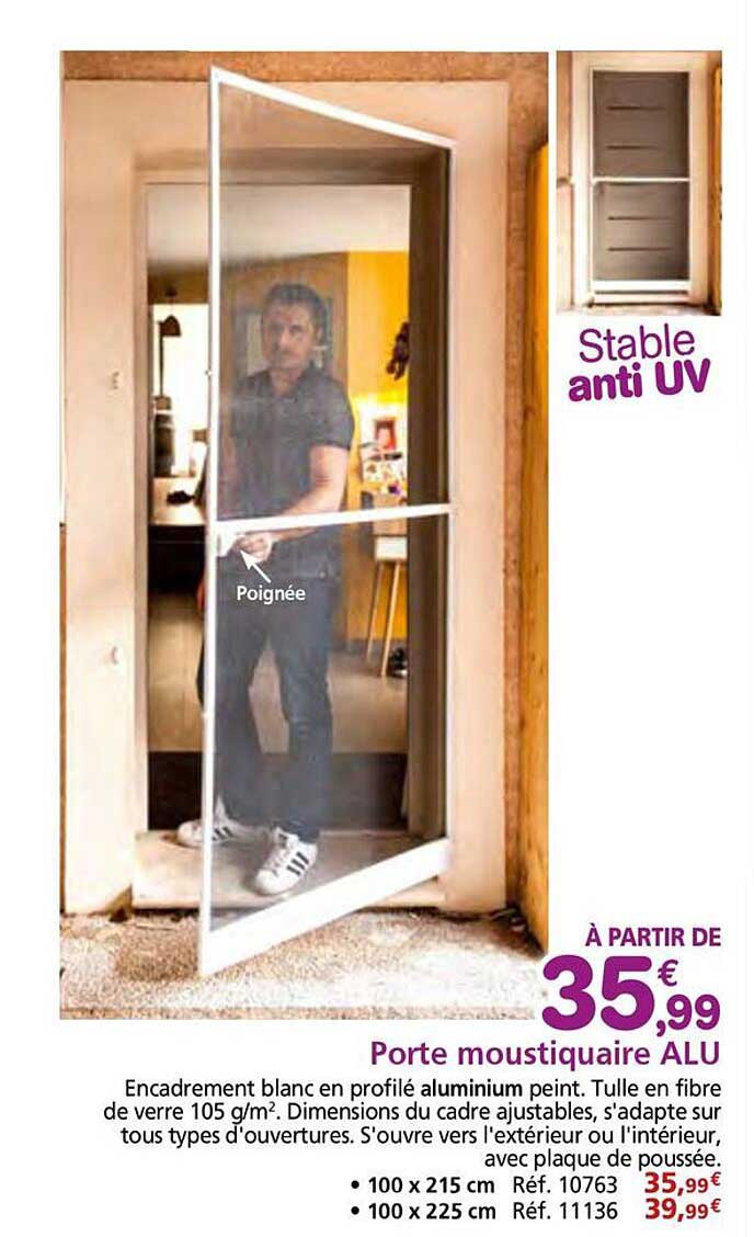 Porte moustiquaire ALU