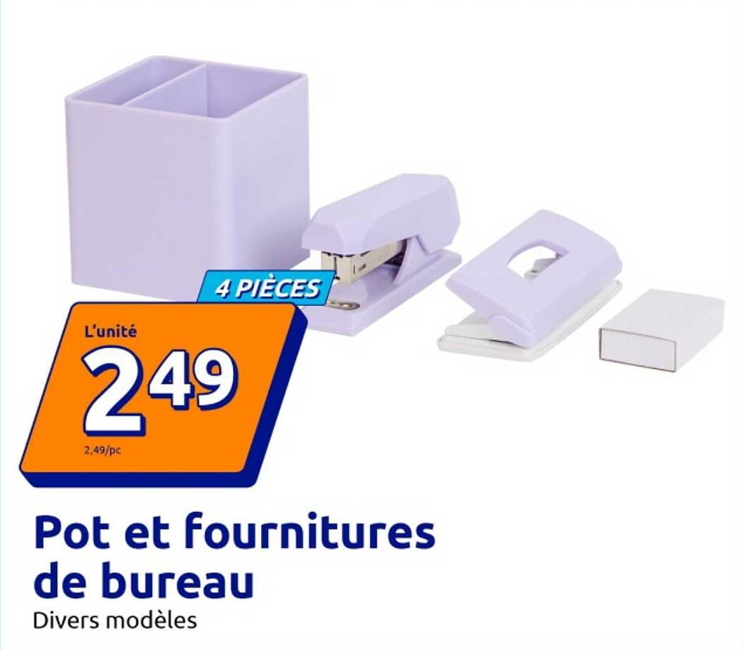 Pot et fournitures de bureau