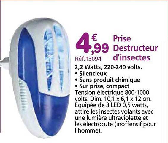 Prise Destructeur d'insectes