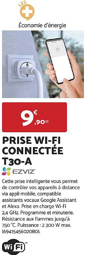PRISE WI-FI CONNECTÉE T30-A