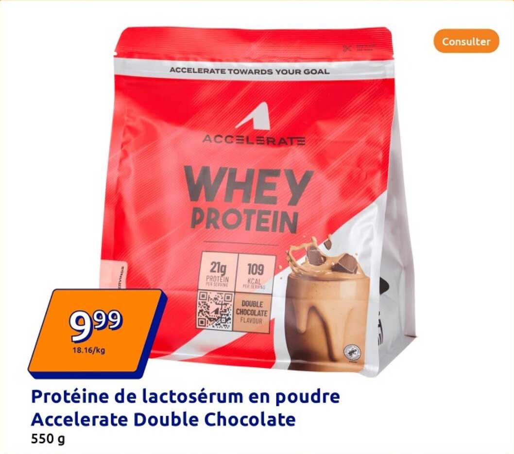 Protéine de lactosérum en poudre Accelerate Double Chocolate