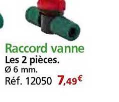Raccord vanne