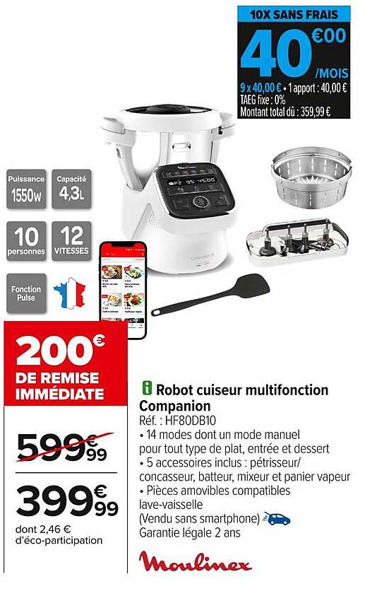 Robot cuiseur multifonction Companion