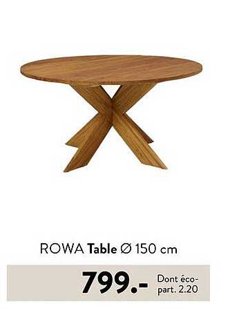 ROWA Table Ø 150 cm