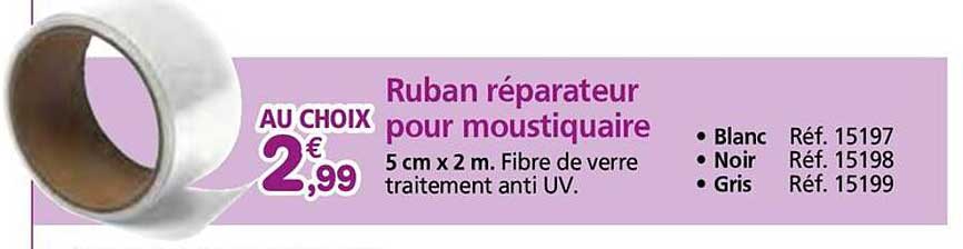 Ruban réparateur pour moustiquaire