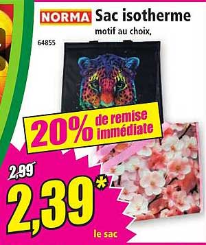 Sac isotherme motif au choix