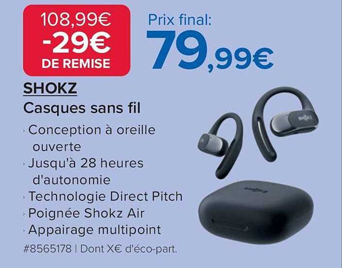 SHOKZ Casques sans fil