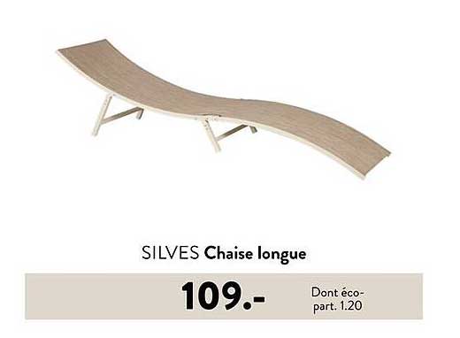 SILVES Chaise longue