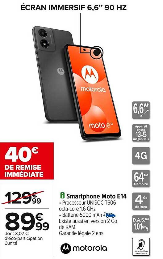 SMARTPHONE MOTO E14