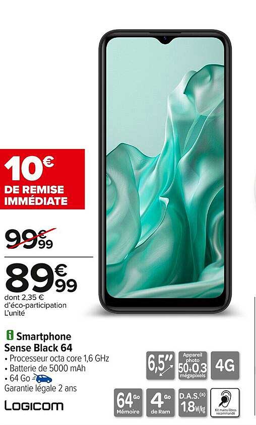 SMARTPHONE SENSE BLACK 64