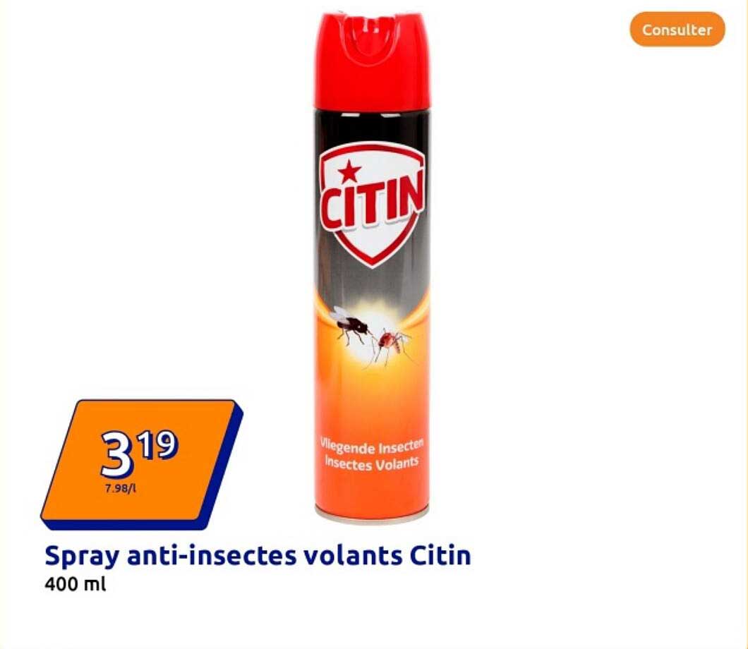 Spray anti-insectes volants Citin