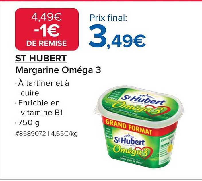 ST HUBERT Margarine Oméga 3
