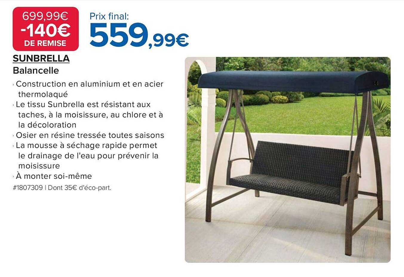 SUNBRELLA Balancelle