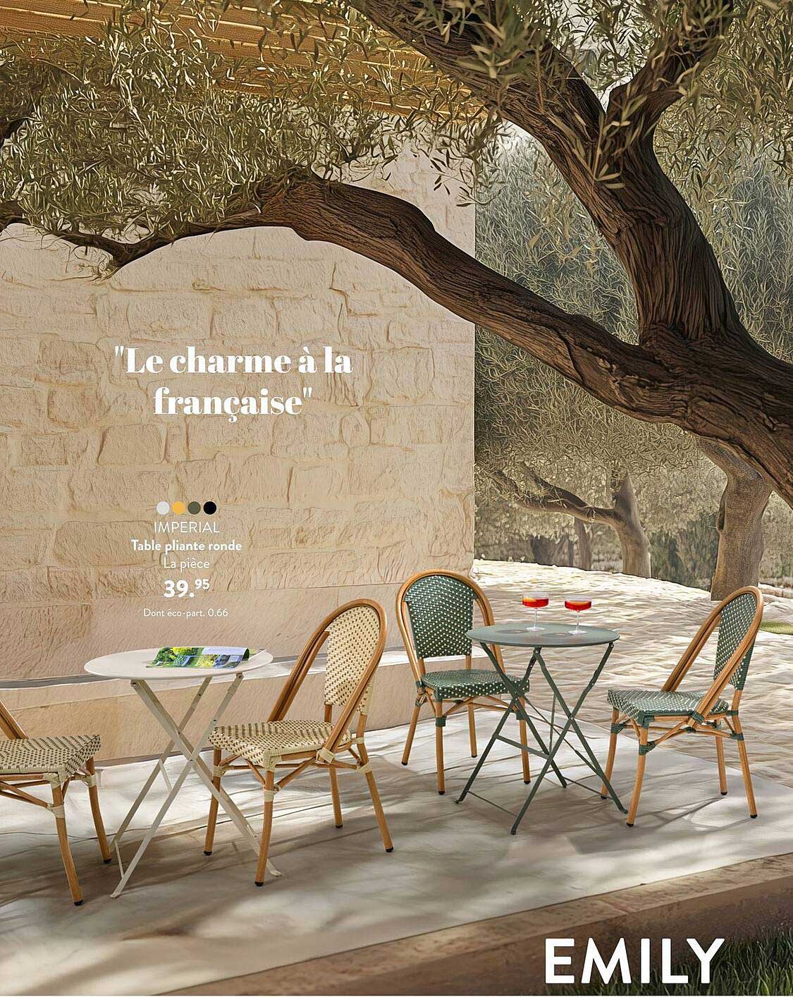 Table pliante ronde