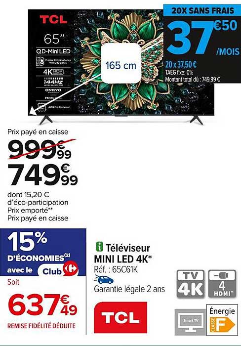 Téléviseur MINI LED 4K