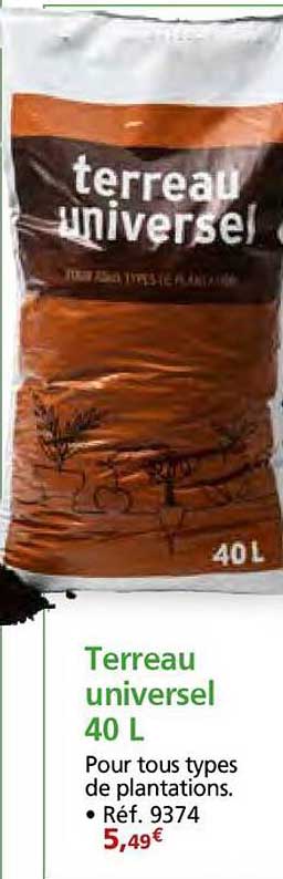 Terreau universel 40 L