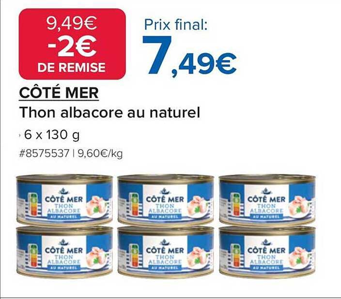 Thon albacore au naturel