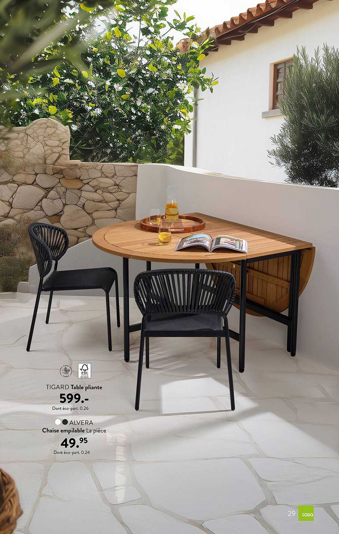 TIGARD Table pliante