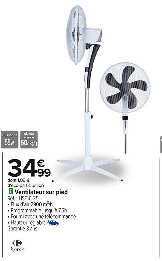 Ventilateur sur pied