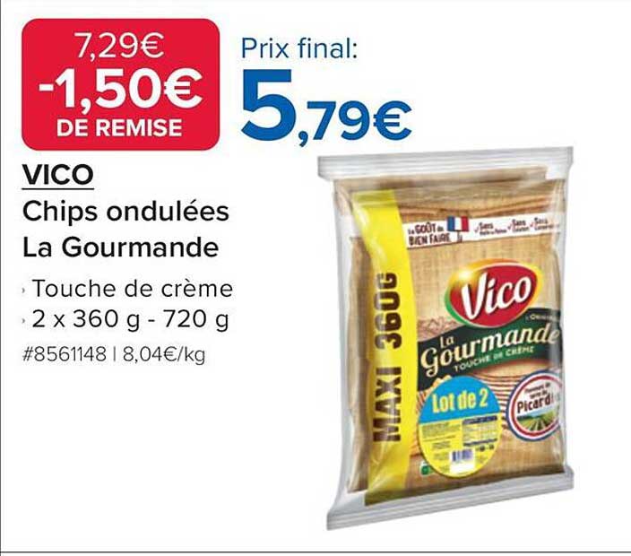 VICO Chips ondulées La Gourmande