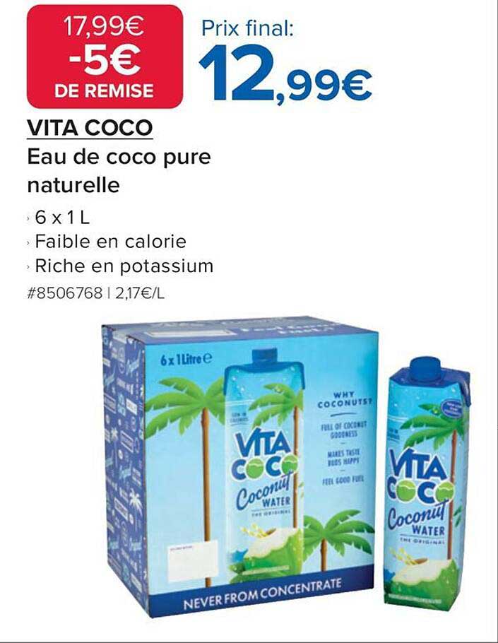 VITA COCO Eau de coco pure naturelle