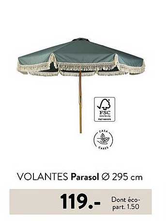 VOLANTES Parasol Ø 295 cm
