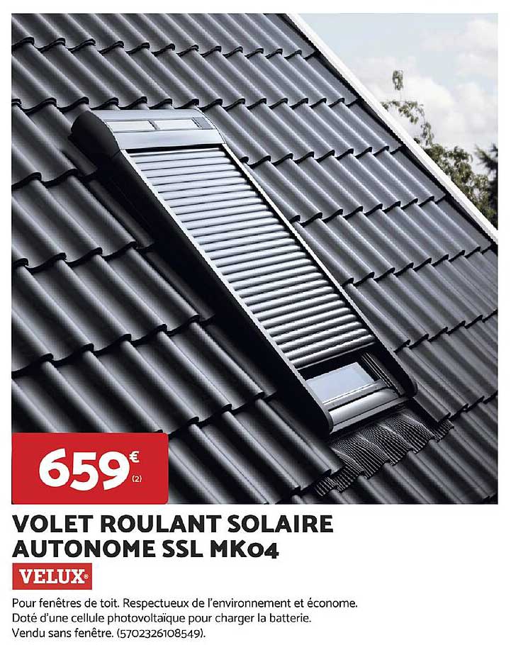 VOLET ROULANT SOLAIRE AUTONOME SSL MK04