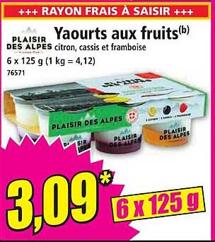 Yaourts aux fruits