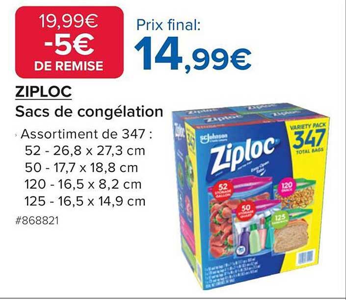 ZIPLOC Sacs de congélation
