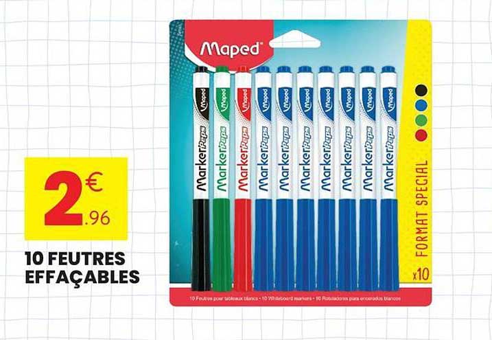 10 FEUTRES EFFAÇABLES