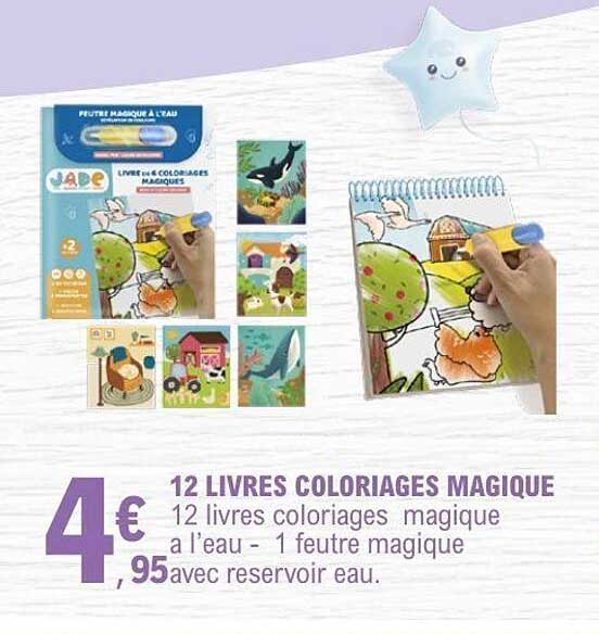 12 LIVRES COLORIAGES MAGIQUE