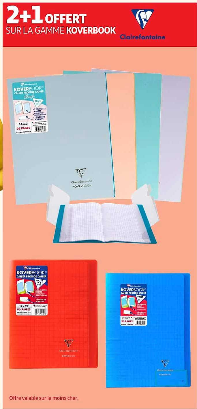 2+1 OFFERT SUR LA GAMME KOVERBOOK