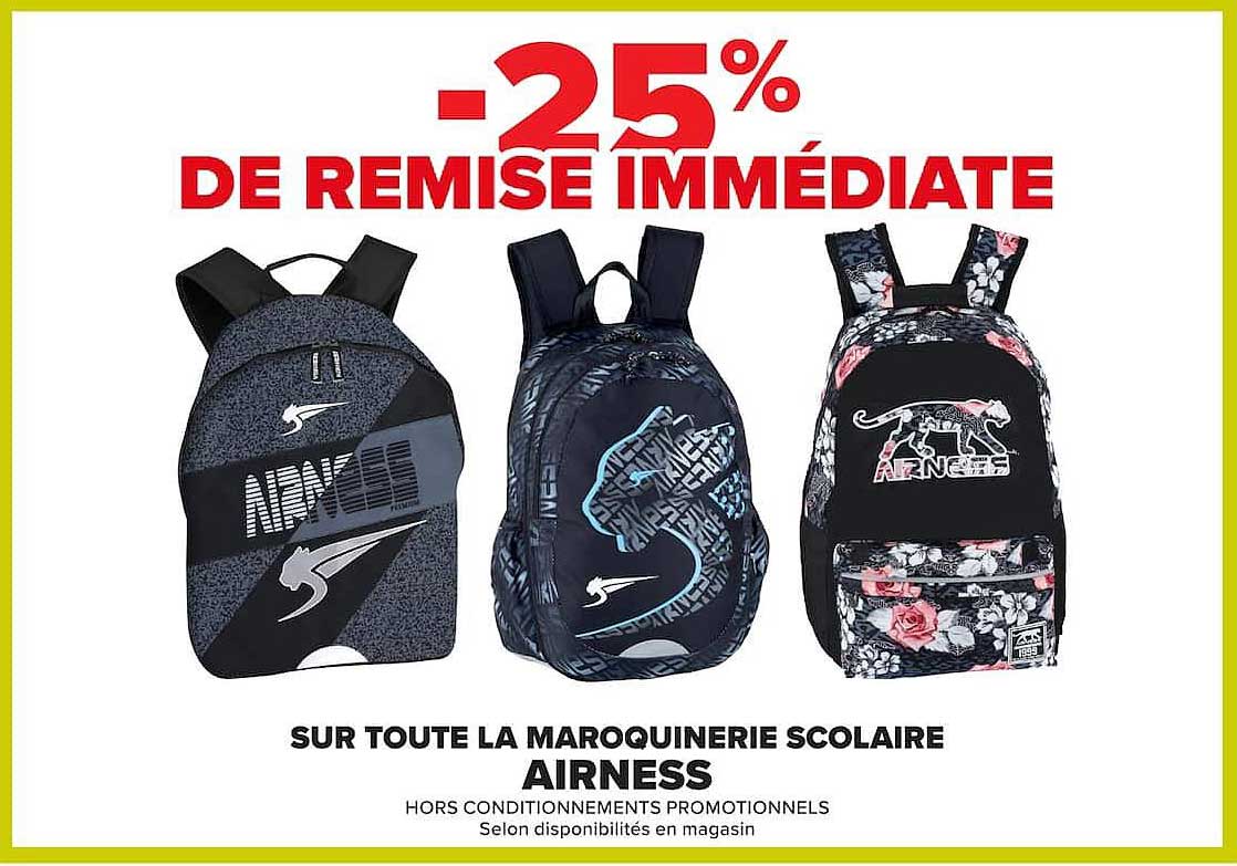 -25% DE REMISE IMMÉDIATE