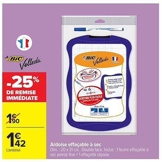 -25% DE REMISE IMMÉDIATE