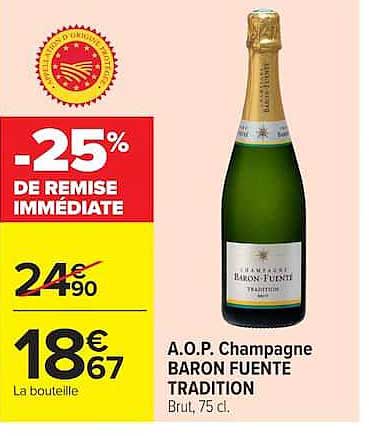 -25% DE REMISE IMMÉDIATE