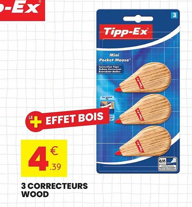 3 CORRECTEURS WOOD